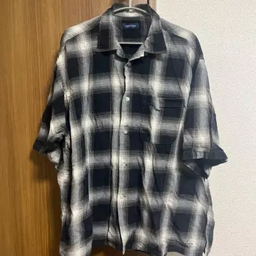 NAUTICA 반팔 체크 셔츠 M 사이즈