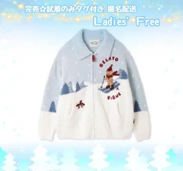 완판 gelato pique 스키 베어 자카드 가디건 민트