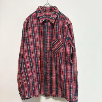 썸씽 면100% 에드윈 플란넬 셔츠 체크 긴팔 가을/겨울 코튼