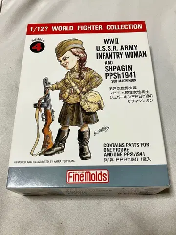 파인몰드 1/12 소비에트 육군 여성 병사 타냐 기관총