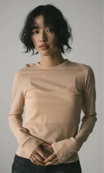 미사용 새상품! STYLE MIXER 스타일 믹서 하이 게이지 니트 탑