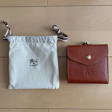 IL BISONTE 브라운 접이식 지갑 수납 봉투 포함