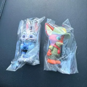 주토피아 소프트 비닐 퍼펫 마스코트 닉 유년기 주디 세트