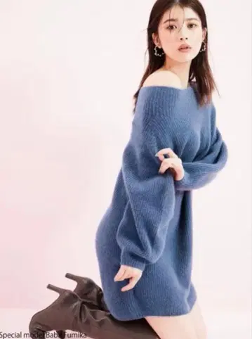 snidel 라쿤 미니 니트 원피스