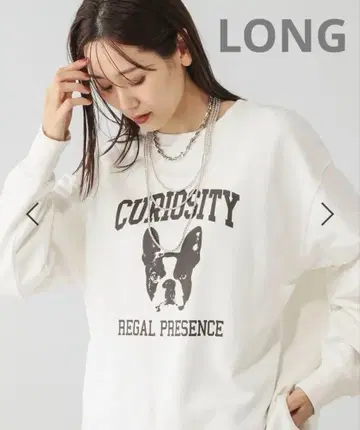 글로벌 워크 건조가 빠른 프린트 맨투맨 강아지 롱