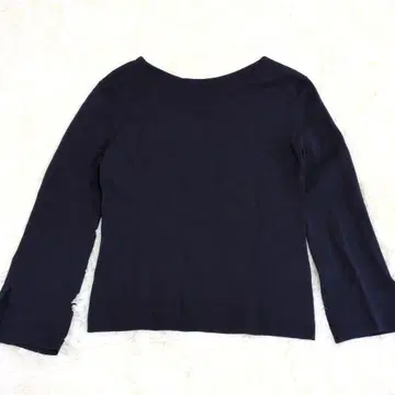 투모로우랜드 밀라노 리브 보트넥 풀오버 네이비 S