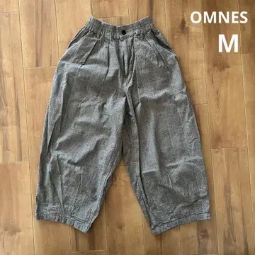 [ OMNES ] 와이드 팬츠 서커스 팬츠 덤프 글렌체크 M