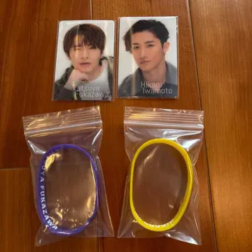 SnowWorld 이와모토 테루 후카사와 타츠야 카드 러버 밴드