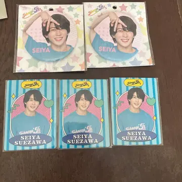 스에자와 세이야 캔뱃지 프로필 카드