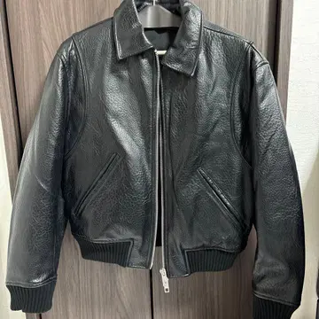 ZARA 인조 가죽 퍼프 자켓 S