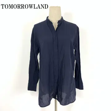 LA7494 투모로우랜드 코튼 린넨 긴팔 셔츠 블라우스 네이비 36