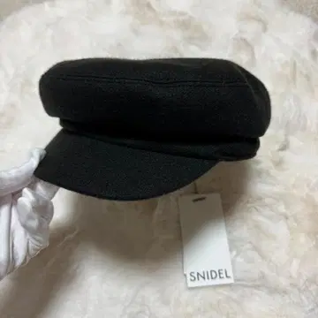 SNIDEL 바리에 헌팅 캡 블랙 미사용 새상품