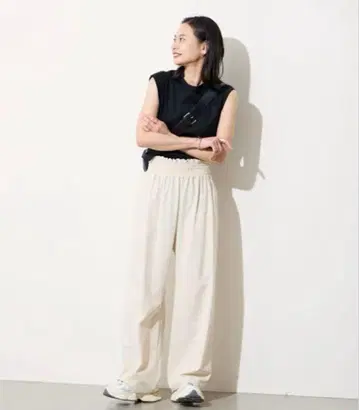 2025 저널 스탠다드 나일론 스트레치 와이드 팬츠 38