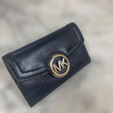 MICHAEL KORS 네이비 가죽 키케이스 6연