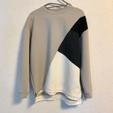 BLUE STANDARD 남성용 롱T M 사이즈 맨투맨 레이어드 베이지