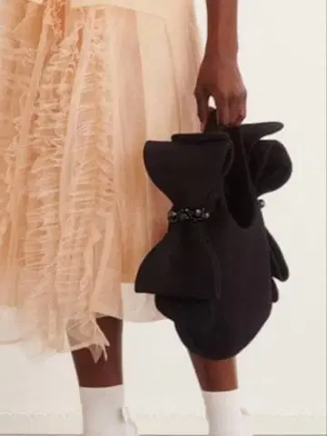 시몬 로샤 H&M 콜라보 빅 리본 백 블랙