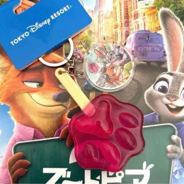 디즈니 키체인 주토피아 발바닥 아이스캔디