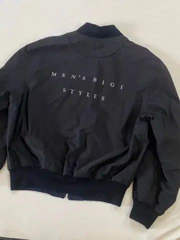 90s 맨즈비기 바시티 자켓 블랙 리버서블 네이비 M 새상품급