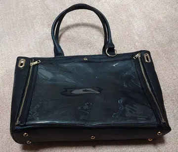 레어 레어 쿠루아 L 사이즈 토트백 이타백 블랙