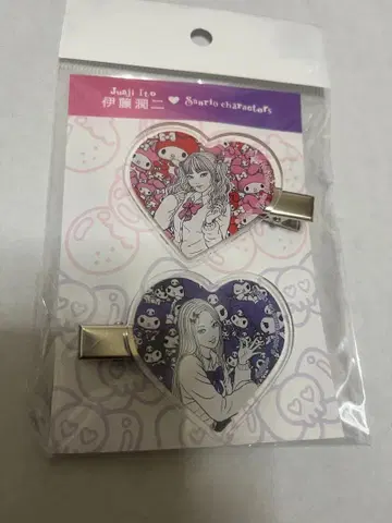 [ 미개봉 ] 갸루 토미에 x 산리오 아크릴 헤어 클립 세트