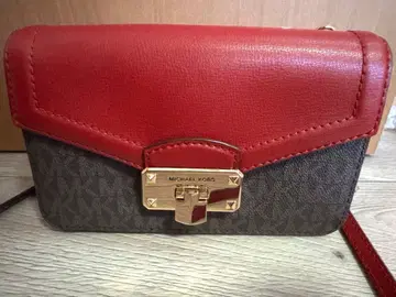 MICHAEL KORS 숄더백 레드/브라운