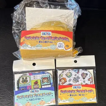 원피스 요카도 콜라보 코스터 2점 타월 1점 세트