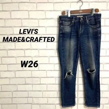 리바이스 LEVI'S MADE&CRAFTED 데미지 데님 크러쉬