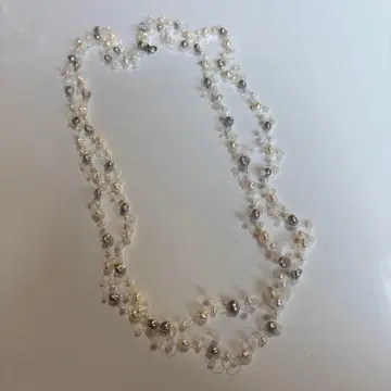 담수 진주 롱 목걸이