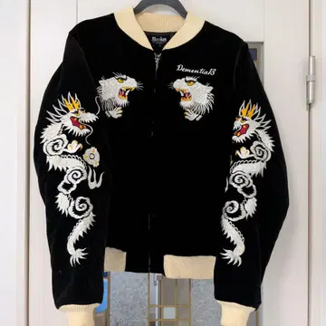 레어, 희귀, Dementia13 드래곤 자수 벨벳 스카잔