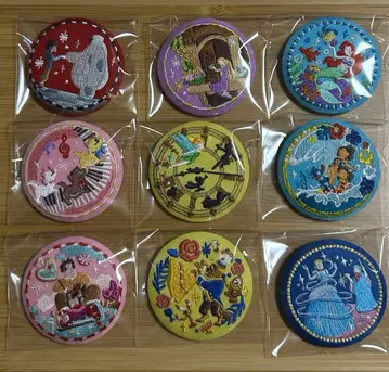 디즈니 자수 캔뱃지 9종 세트
