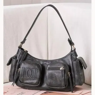 다리치 DD 가죽 핸들 백 BLK