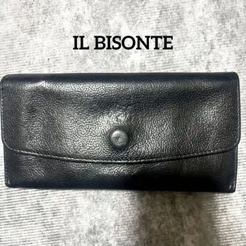IL BISONTE 일비종떼 장지갑 블랙 천연 가죽 가죽