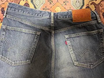 EDWIN 스트레이트 데님 블루