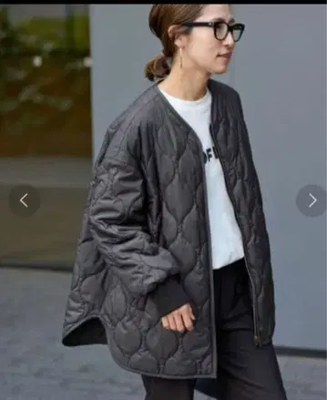 framework 블랙 퀼팅 자켓 36