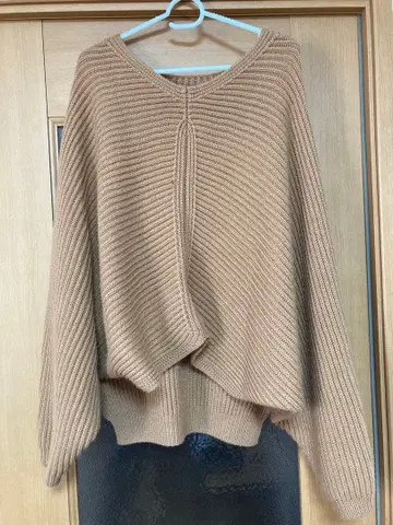 SCOT CLUB 베이지 니트 베스트 사이즈 9호