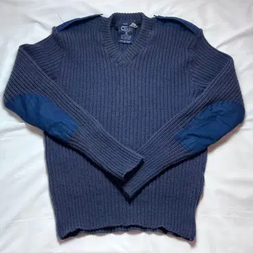 영국제 Citadel 명령어 스웨터 100% 버진 울 네이비 에포렛 L