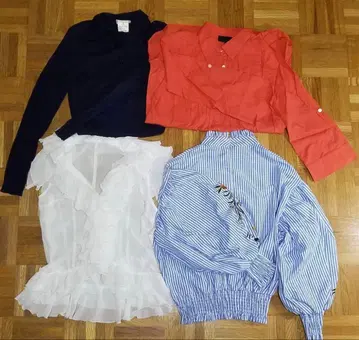 여성용 상의 4세트 멋스러운 겉옷 종합 세트