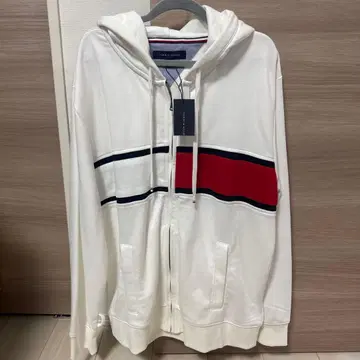 [택 포함 새상품] TOMMY HILFIGER 화이트 후드티