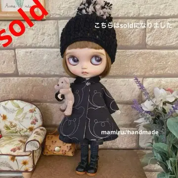 네오 브라이스 아웃핏 귀여운 충전솜 곰돌이 퀼트의 따뜻한 코트