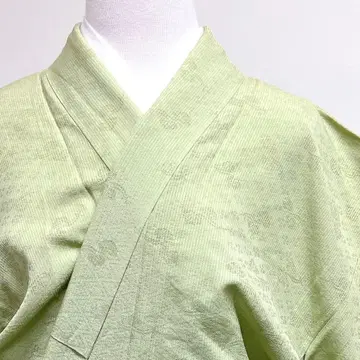 이로무지 여름용 몬샤 리프 능직 문양 기모노 015k