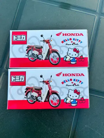 HONDA HELLO KITTY 슈퍼 커브 2개 세트 한정품 새상품