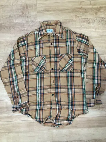 BIG MAC 체크 무늬 긴팔 플란넬 셔츠 M 사이즈