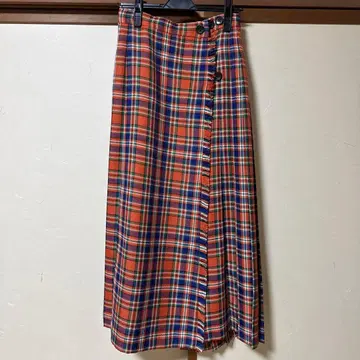 BEAMS BOY 체크 퀼트 스커트 23FW