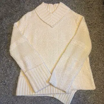 sacai 20aw 울 니트 풀오버 아이보리