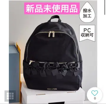 메종 드 플뢰르 백팩 리본 블랙 미사용 새상품