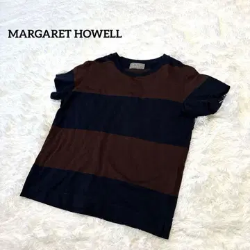 마가렛호웰 코튼 린넨 보더 T 셔츠 반팔 II 고급