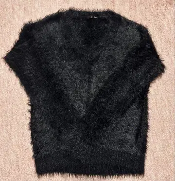 V넥 퍼 니트 그런지 다크