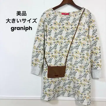 17 새상품급 빅 사이즈 graniph 그라니프 플라워 원피스