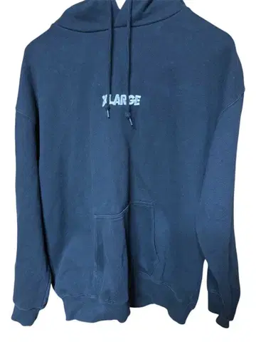 XLARGE 블랙 후드 부착 후드티 M