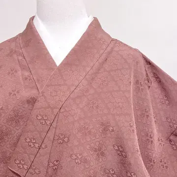 이로무지 하나비시 기하학 단책 파티 다회 기모노 023k